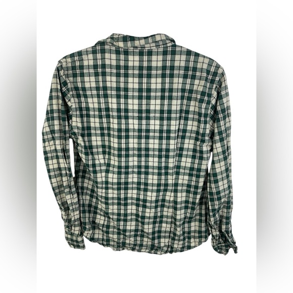 Outback Rider Green Plaid Cowboy Boot Embroidered Flannel M Women’s GUC - Picture 2 of 8